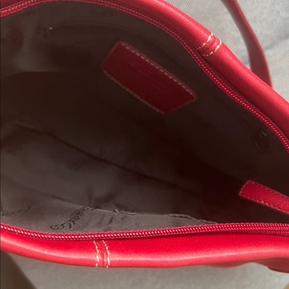 Fossil Deep Red Leather Zippered Purse - Picture 6 of 11